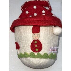 En Gry & Sif Wool Felt Mushroom House Tote